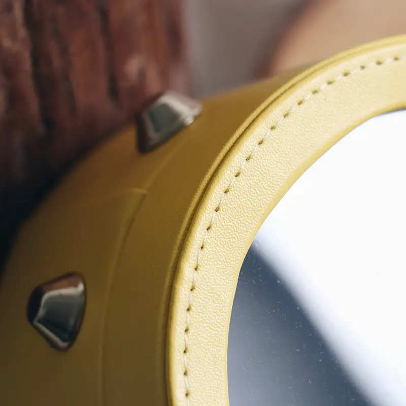 Korean round leather packaging flower box
