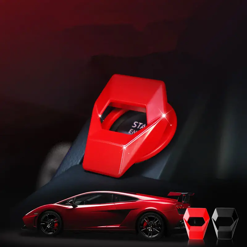 One-button start button decorative cover ignition switch