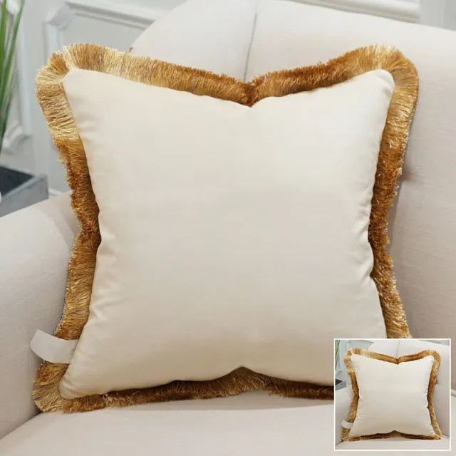 Flannel sofa pillowcase Pure Beige - Shop at LoveMi