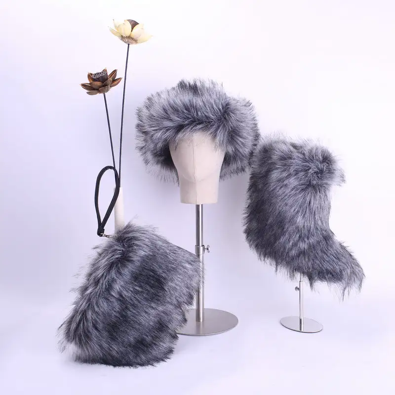 Clutch hair band plush snow boots
