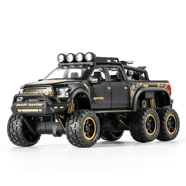 Raptor Model Pickup Truck Simulation SUVs Toy Cars