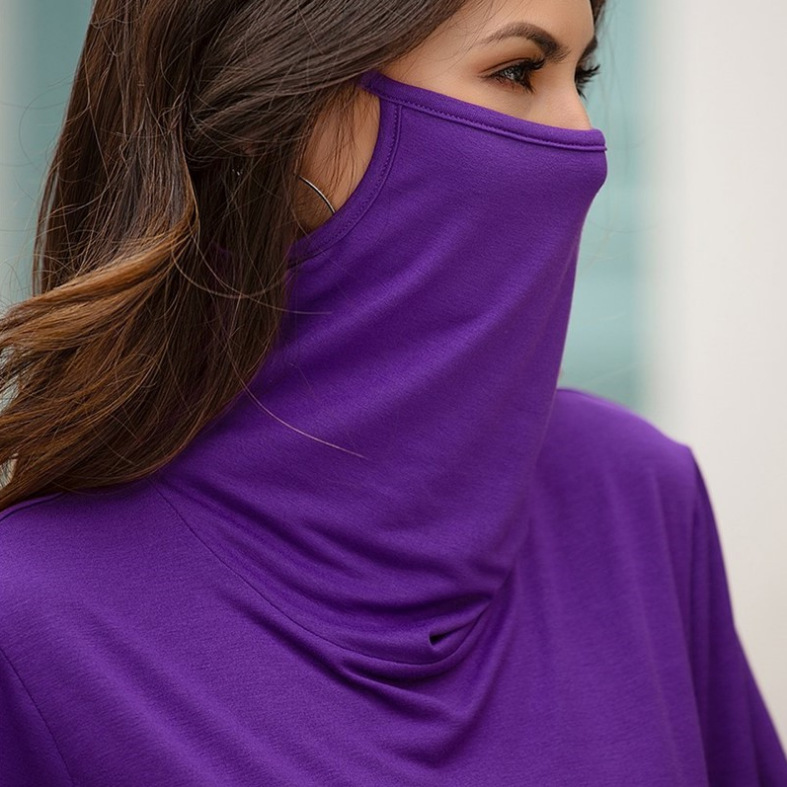 Dustproof high neck short sleeve T-shirt