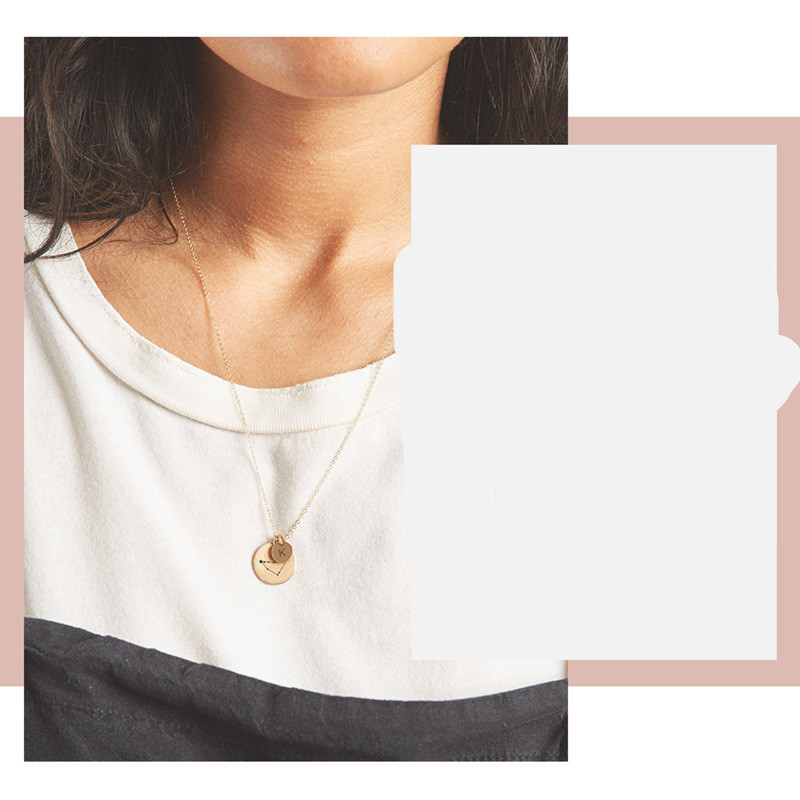 Titanium steel necklace rose gold clavicle chain
