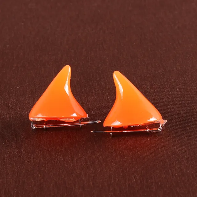 Little Devil Resin Hair Clip Orangex2 - Shop at LoveMi
