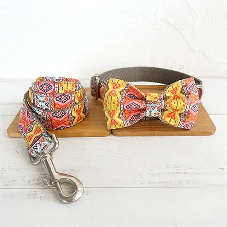 Funkadelic Matching Collar and Leash Set Bowtie Collar Leash - Shop at LoveMi