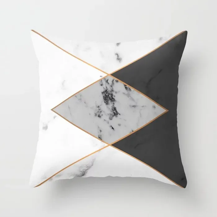 Pink Geometric Abstract Decorative Pillows Case - 3Style
