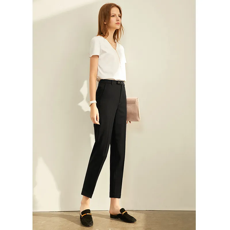 Nine points professional casual pants - Black