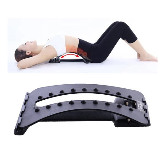 Title 1, Back Stretch Massager Relieves Pain and Tension...