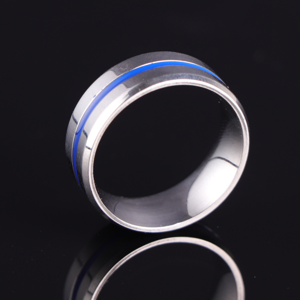 Personalized blue ring