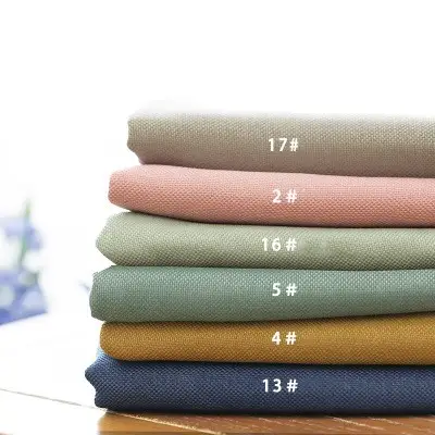 Velvet linen curtain cloth