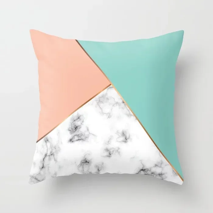 Pink Geometric Abstract Decorative Pillows Case - 14Style