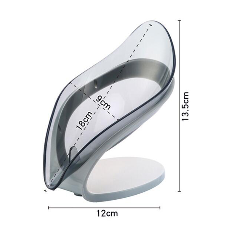 Bathroom Soap Holder Leaf Shape Soap Box Kitchen Dish Storage Box Non-slip Drain Soap Storage Case Container Bathroom Accessorie source detail image 3