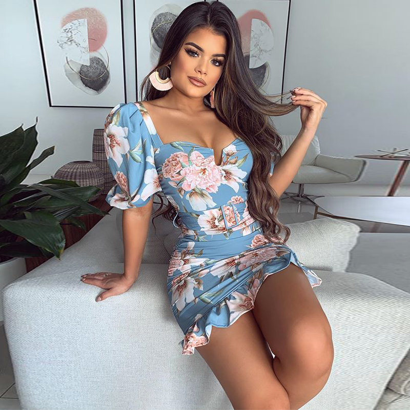 Sexy slim short skirt fashion dress