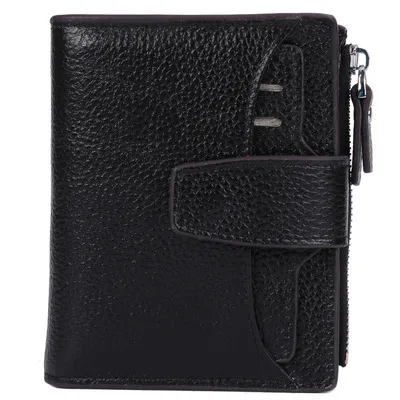 Leather lady's purse - Black