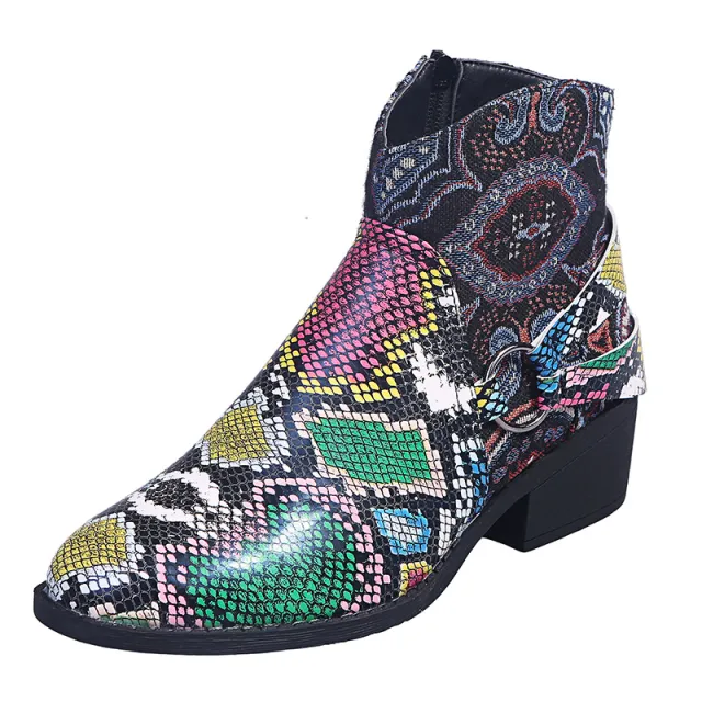 Hand stitching Martin boots Green - Shop at LoveMi