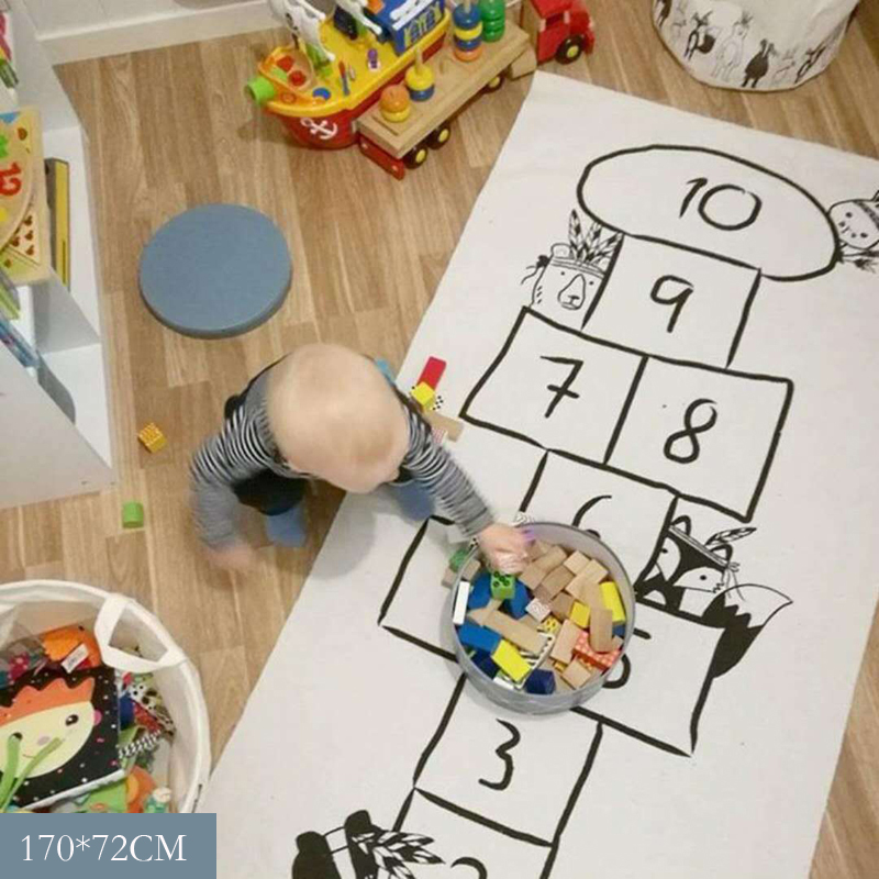 Children's Crawling Mat Checkers