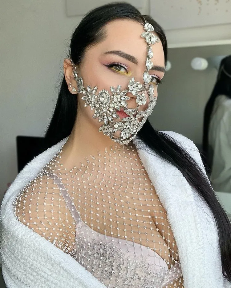 Rhinestone mask - The Mask