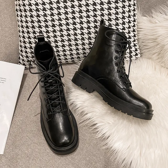 Women's platform ankle boots Black - Shop at LoveMi