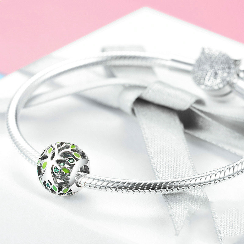 Tree of Life 925 Sterling Silver Bracelet Beaded