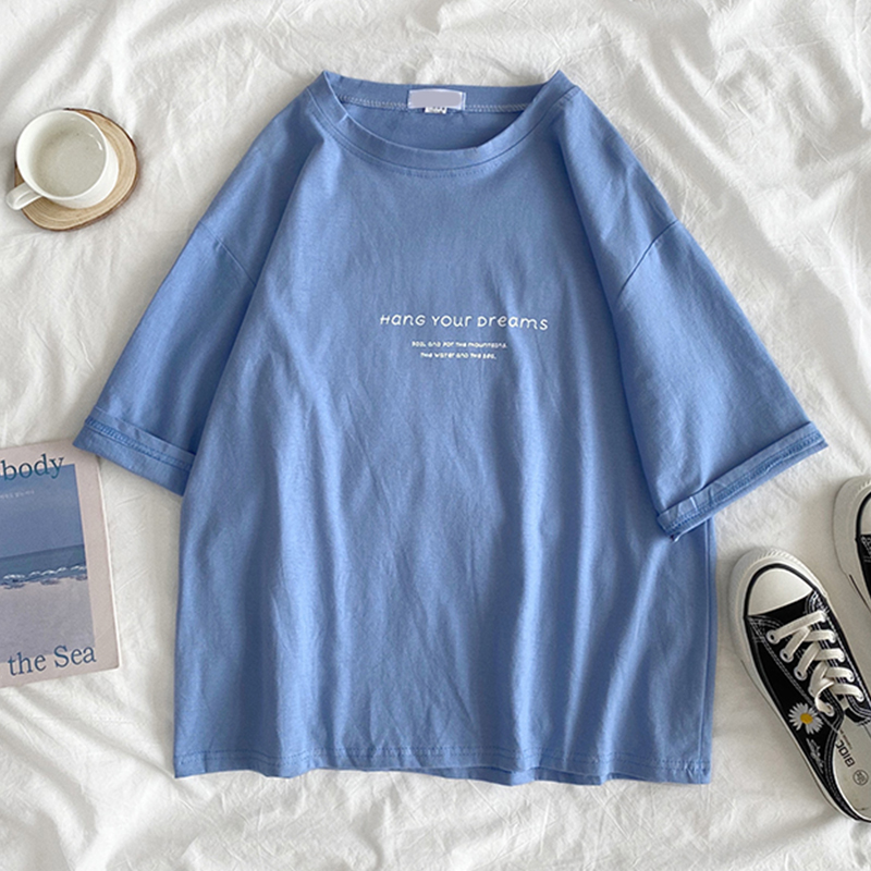 English alphabet printed casual T-shirt