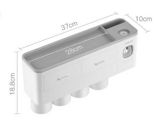 Wall-mounted toothbrush rack