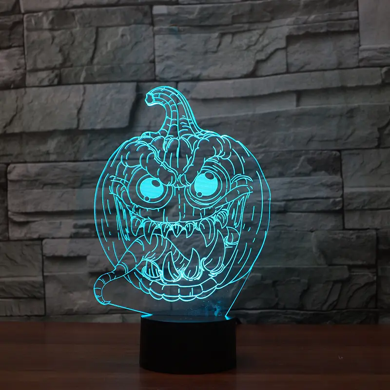 3D lights LED colorful pumpkin