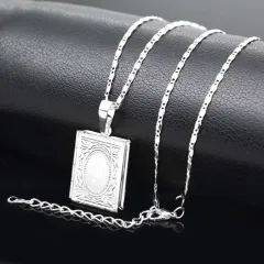 Islam Totem Frame Necklace - Silver - View 1
