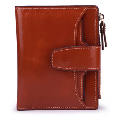 Leather lady's purse - Maroon