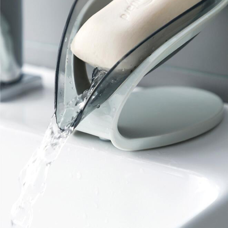Bathroom Soap Holder Leaf Shape Soap Box Kitchen Dish Storage Box Non-slip Drain Soap Storage Case Container Bathroom Accessorie source detail image 4
