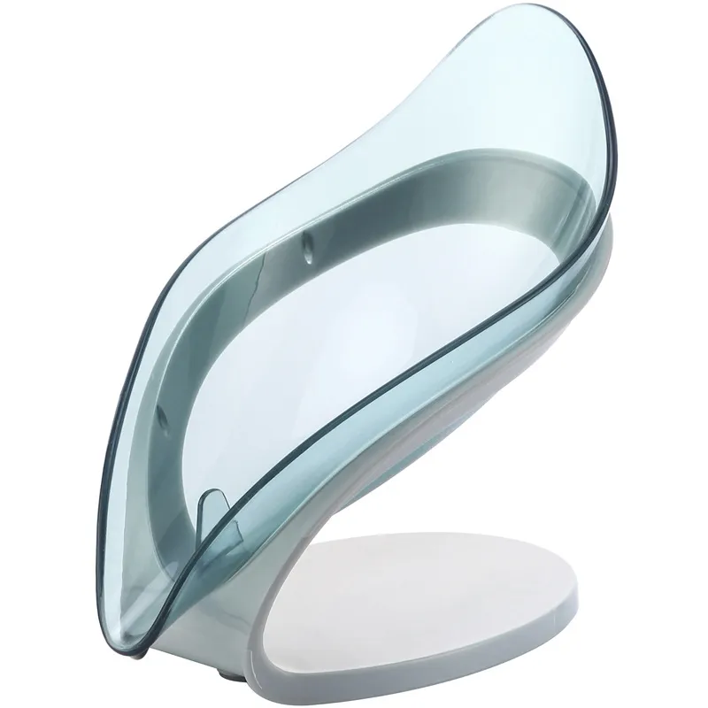 Bathroom Soap Holder Leaf Shape Soap Box Kitchen Dish Storage Box Non-slip Drain Soap Storage Case Container Bathroom Accessorie – image 8