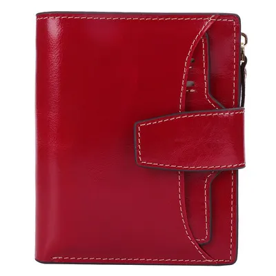 Leather lady's purse - Red
