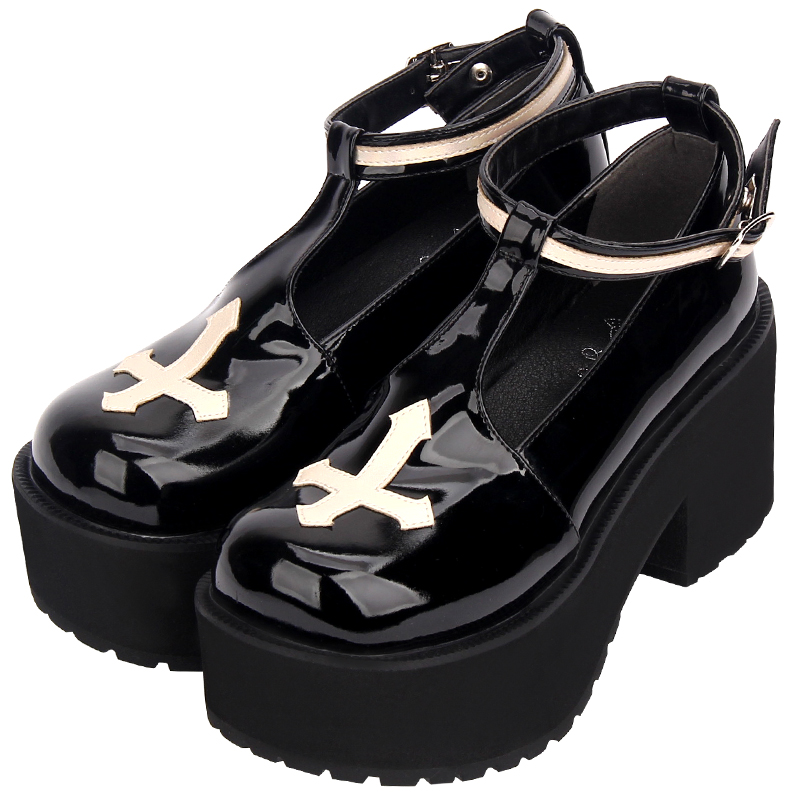 Cross Demon Platform Shoes