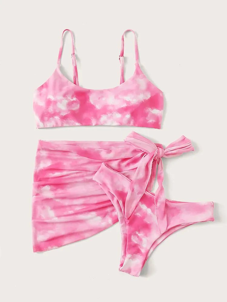 Bikini ladies split swimsuit - Pink