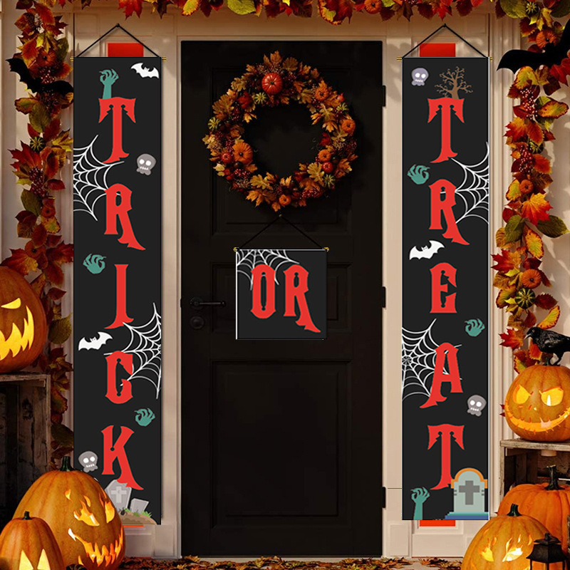 Halloween couplet decoration door couplet banner (XW10