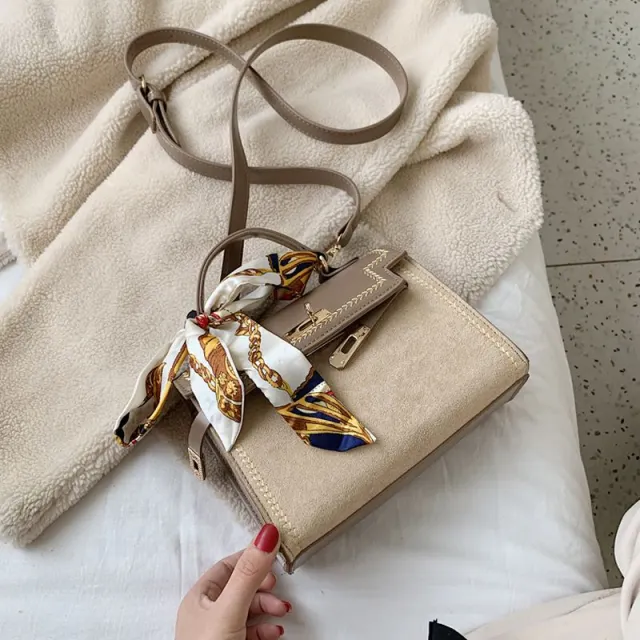 All match single shoulder messenger small square bag Khaki - Shop at LoveMi