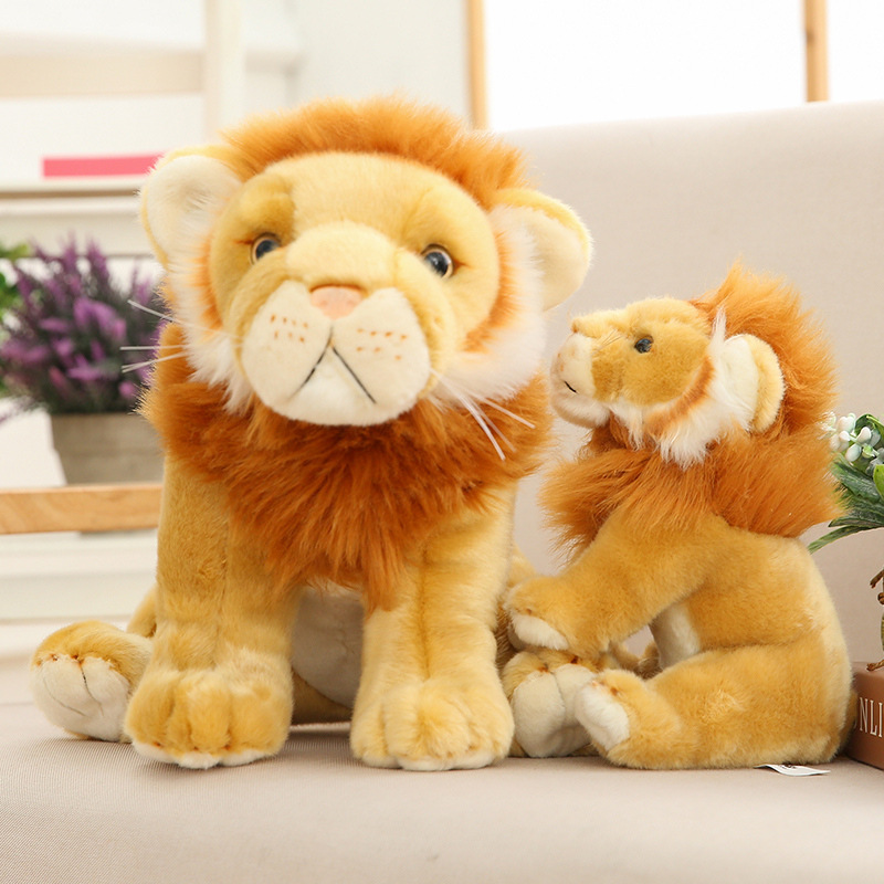 Simulation lion plush toy