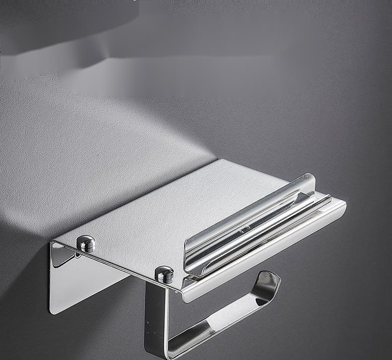 Punch-free 304 stainless steel paper towel rack