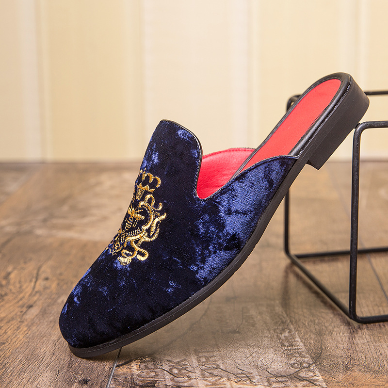 Baotou flat half support sandals
