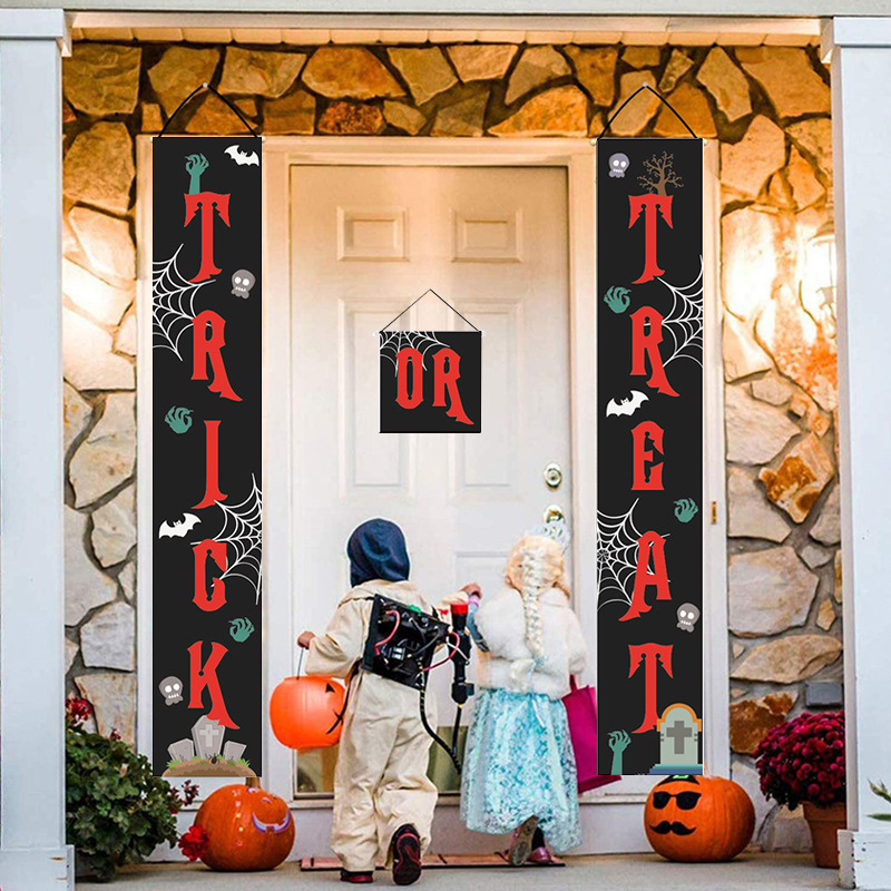 Halloween couplet decoration door couplet banner (XW10