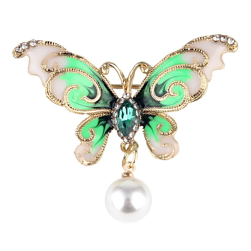Butterfly brooch jewelry - Green