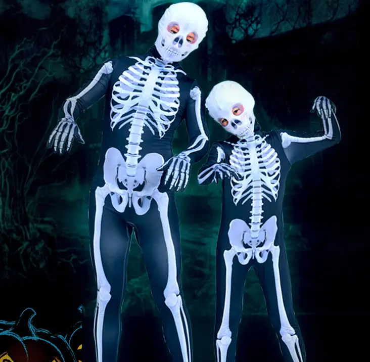 Skeleton Jumpsuit with Skull Hood, photo 2