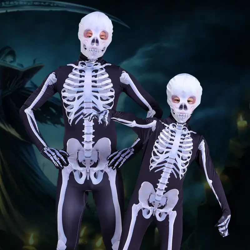Skeleton Jumpsuit with Skull Hood, photo 5
