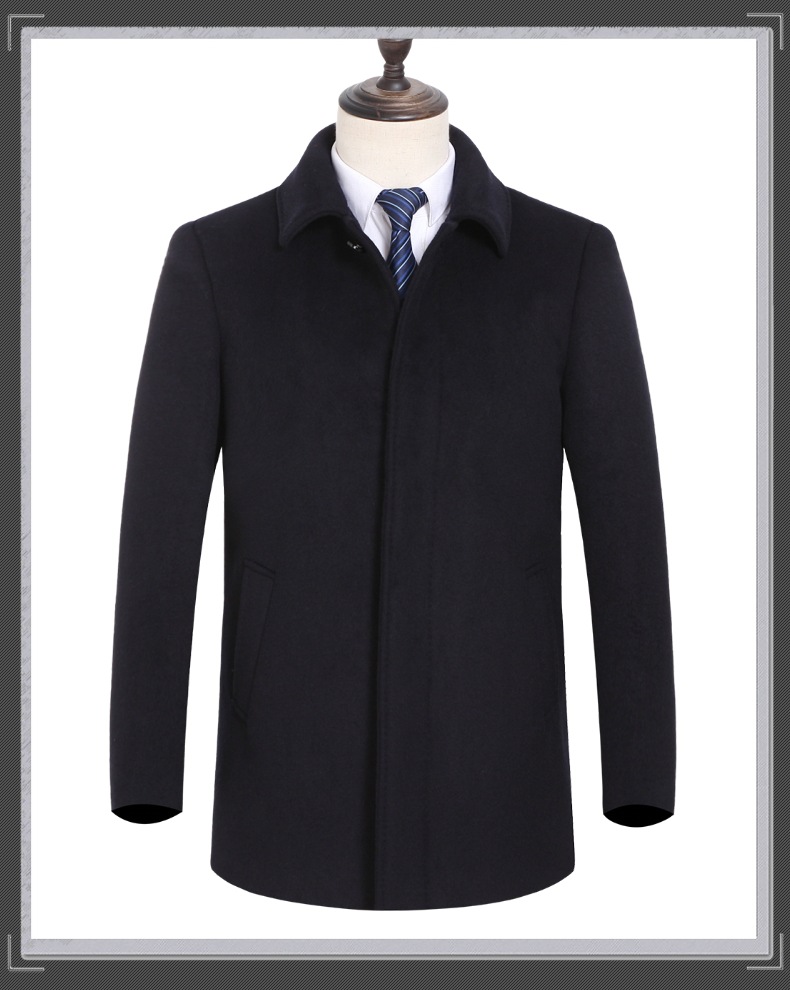Men's thick cashmere coat