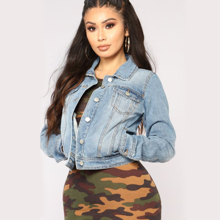 Women's short denim jacket