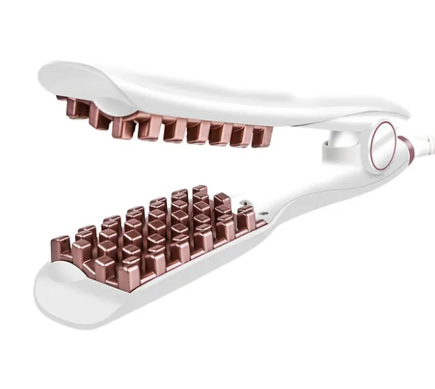 MARSKE Corrugated Hair Crimping Iron Splint White - Shop at LoveMi