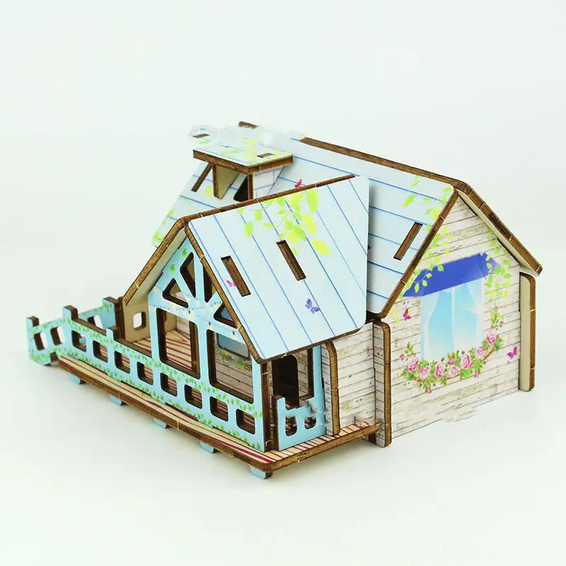 Three-dimensional wooden assembly