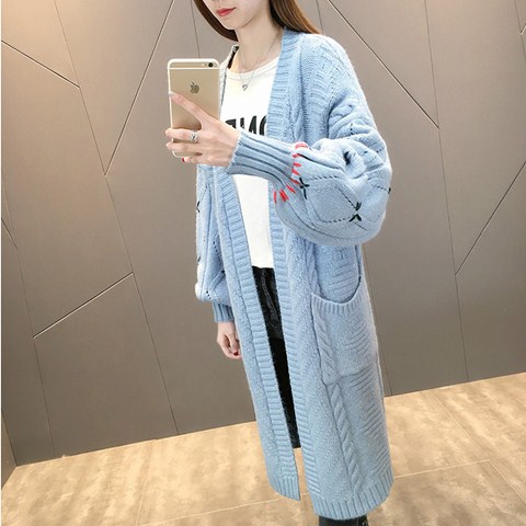 Women's knitted cardigan sweater