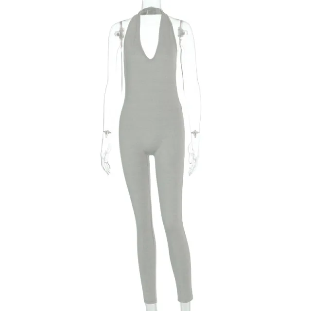 Sports long jumpsuit Grey - Shop at LoveMi