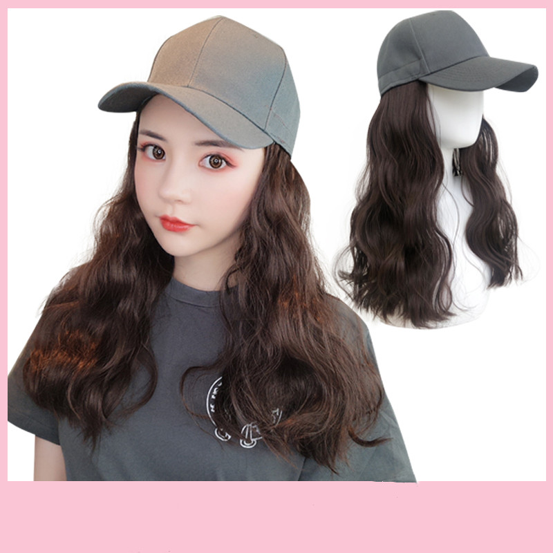 Cap with fake hair Curls - Shop at LoveMi