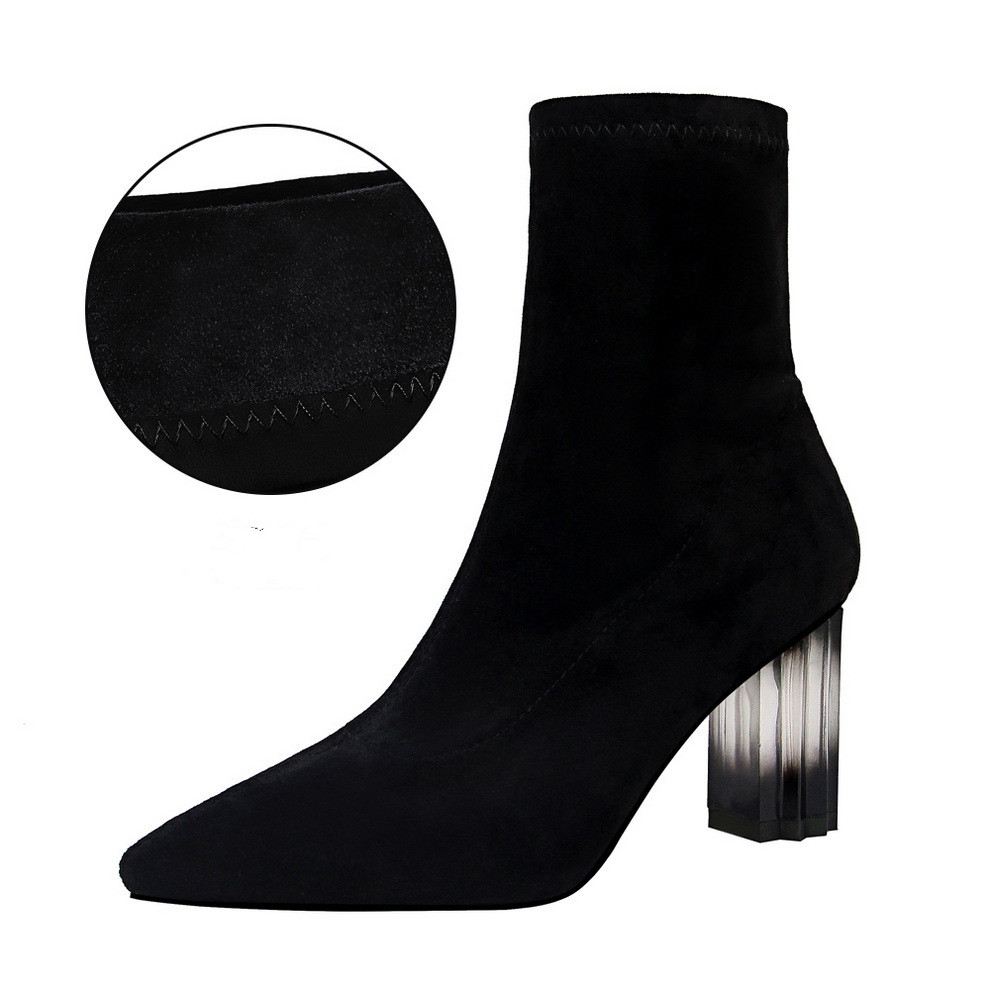 Pointed sexy nightclub slim boots